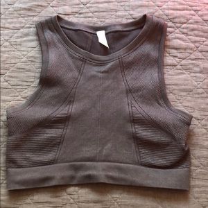 Ribbed Workout Crop Top